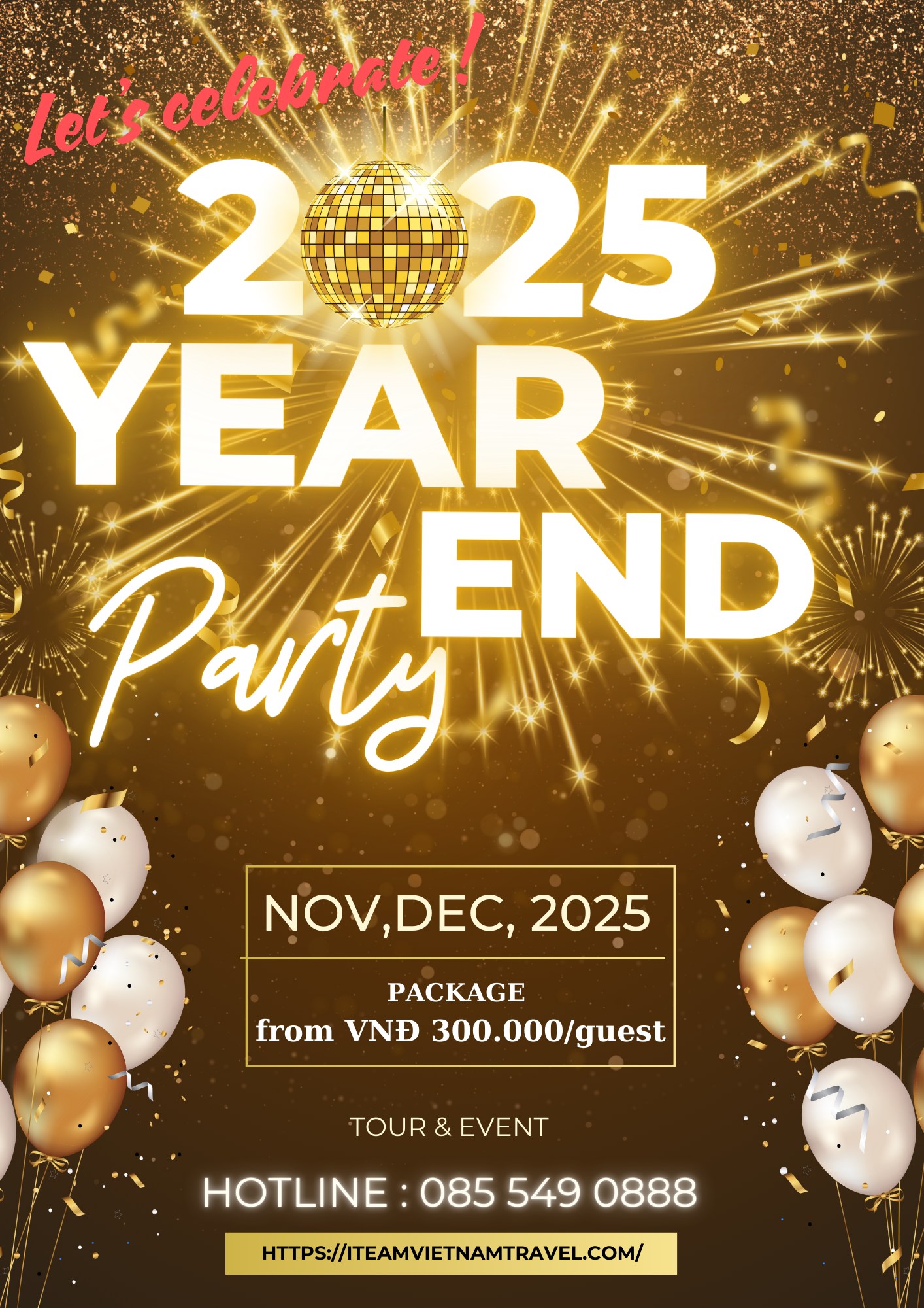 Sẵn sàng khép lại năm 2024 bằng một bữa tiệc đáng nhớ 🎉🎉🎉 🥂🥂YEAR END PARTY 2025 - KẾT NỐI YÊU THƯƠNG, GẮN KẾT THÀNH CÔNG🥂🥂 🔔 Đã đến lúc đánh dấu một năm thành công rực rỡ với buổi tiệc tất niên hoàn hảo! Quý khách đã sẵn sàng cùng đồng nghiệp và đối tác của mình nhìn lại những khoảnh khắc đáng nhớ, đồng thời gắn kết mạnh mẽ hơn cho những bước tiến vượt bậc trong năm mới. Cùng nhau tạo nên khoảnh khắc đáng nhớ ! 🎉 ITEAMVIETNAM - TỔ CHỨC TRỌN GÓI 🎉 Công ty Quý khách muốn một buổi YEP mang bản sắc riêng nhưng vẫn hoành tráng và thú vị! ✨Chương trình Year and party trọn gói kết hợp dịch vụ trải nghiệm trong ngày hứa hẹn mang tới cho quý khách những cảm xúc yêu thương, thành công giao hòa, niềm vui và gắn kết hướng tới thành công rực rỡ trong năm mới 🎁 Vui lòng liên hệ #ITEAMVIETNAM để chúng ta có một kịch bản hoàn hảo nhé ! ----------------------------------- ☎️ Hotline: 085 549 0888 📧 Email: Sukienvadulichiteam@gmail.com 🌐 Website: https://iteamvietnamtravel.com/ Công Ty TNHH Sự Kiện & Du Lịch ITEAM Việt Nam Tư vấn tổ chức sự kiện & Du lịch & Trải Nghiệm Tổ chức trọn gói event, tour, Phục vụ tận nơi (Không giới hạn số lượng khách) 👉 Nhận setup chương trình cho đối tác full dụng cụ 👉 Dẫn chương trình chuyên nghiệp , nhiệt tình 👉 Kịch bản hay, sáng tạo tuỳ theo yêu cầu của khách hàng 👉 Giá cả cạnh tranh nhất thị trường 👉 Đa dạng tuyến điểm 👉 Cung cấp dịch vụ tốt nhất phù hợp yêu cầu khách hàng #Tiệccuốinăm #yearandparty #galadinner #LênÝTưởngyep #idealyearandparty